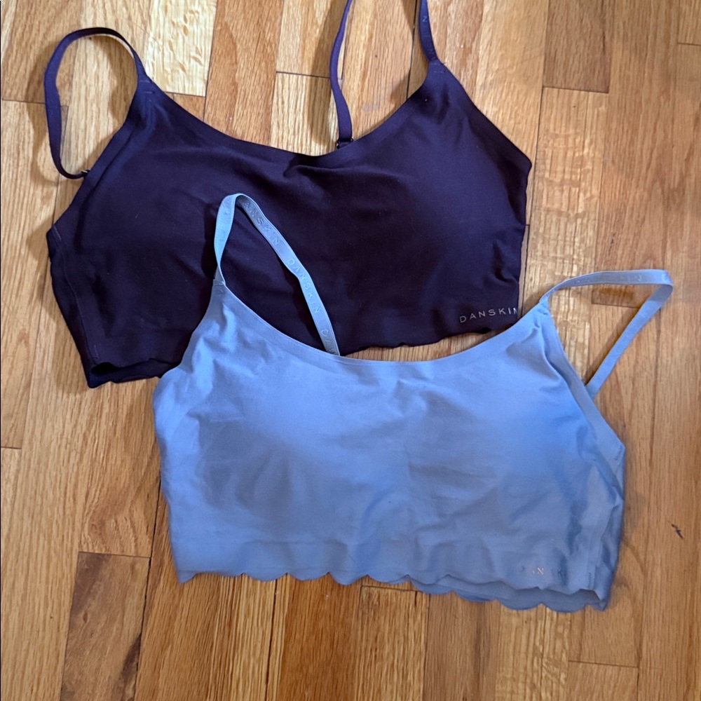 Danskin Dark Purple and Light GreyBralettes